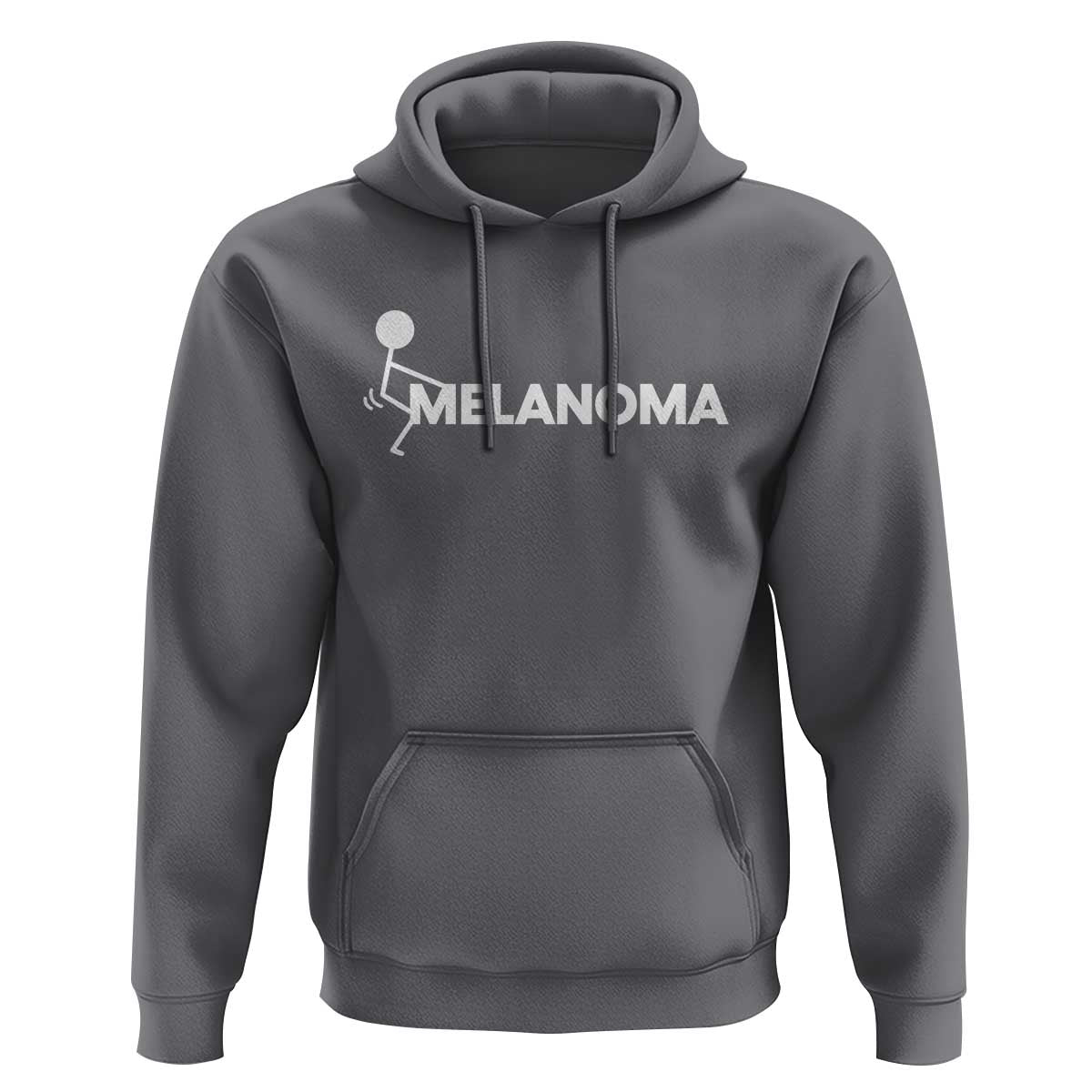 Fuck Melanoma Awareness Hoodie Funny Stick Figure Warrior