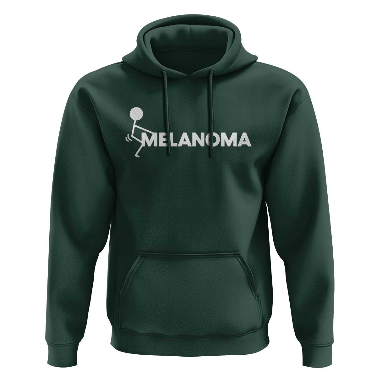 Fuck Melanoma Awareness Hoodie Funny Stick Figure Warrior
