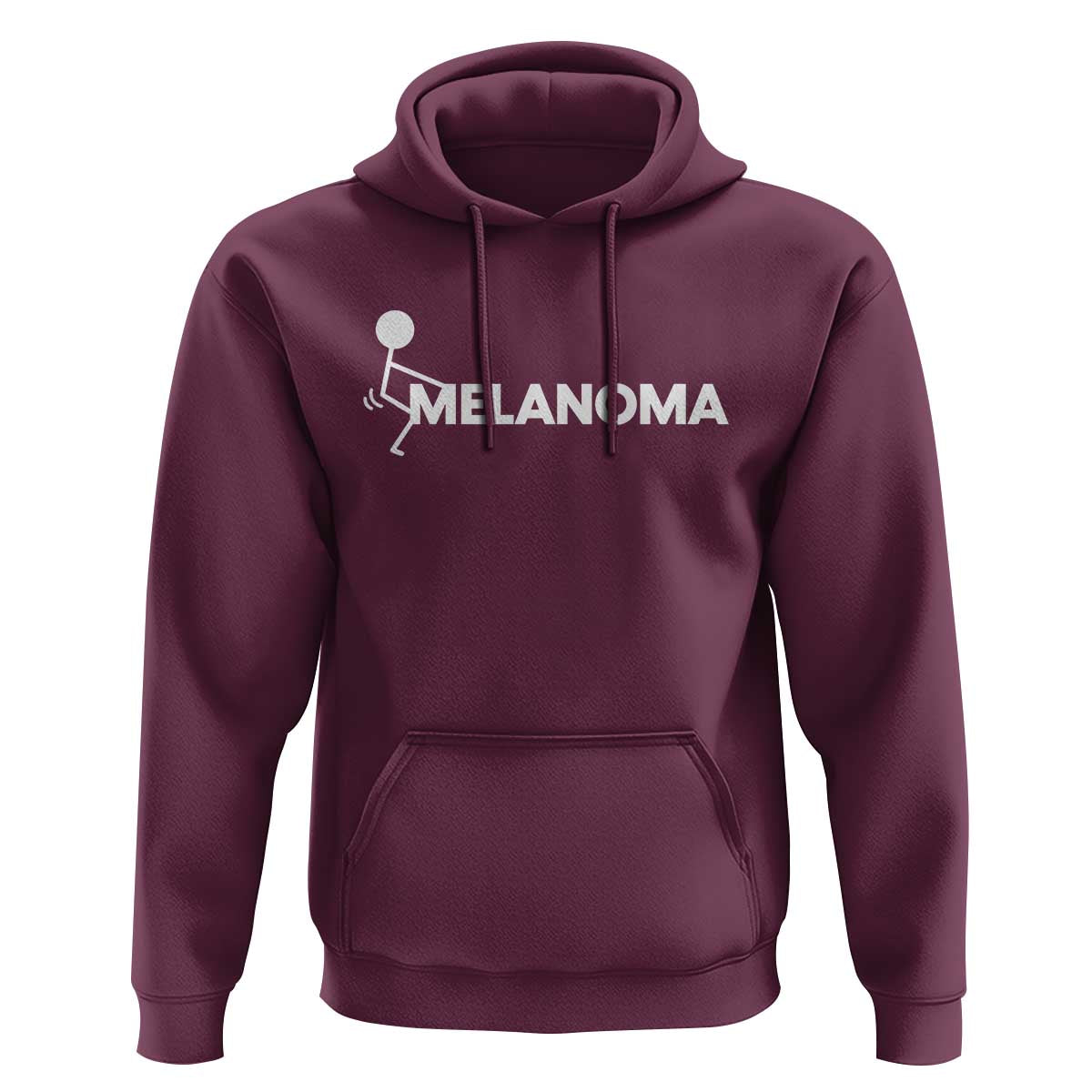Fuck Melanoma Awareness Hoodie Funny Stick Figure Warrior