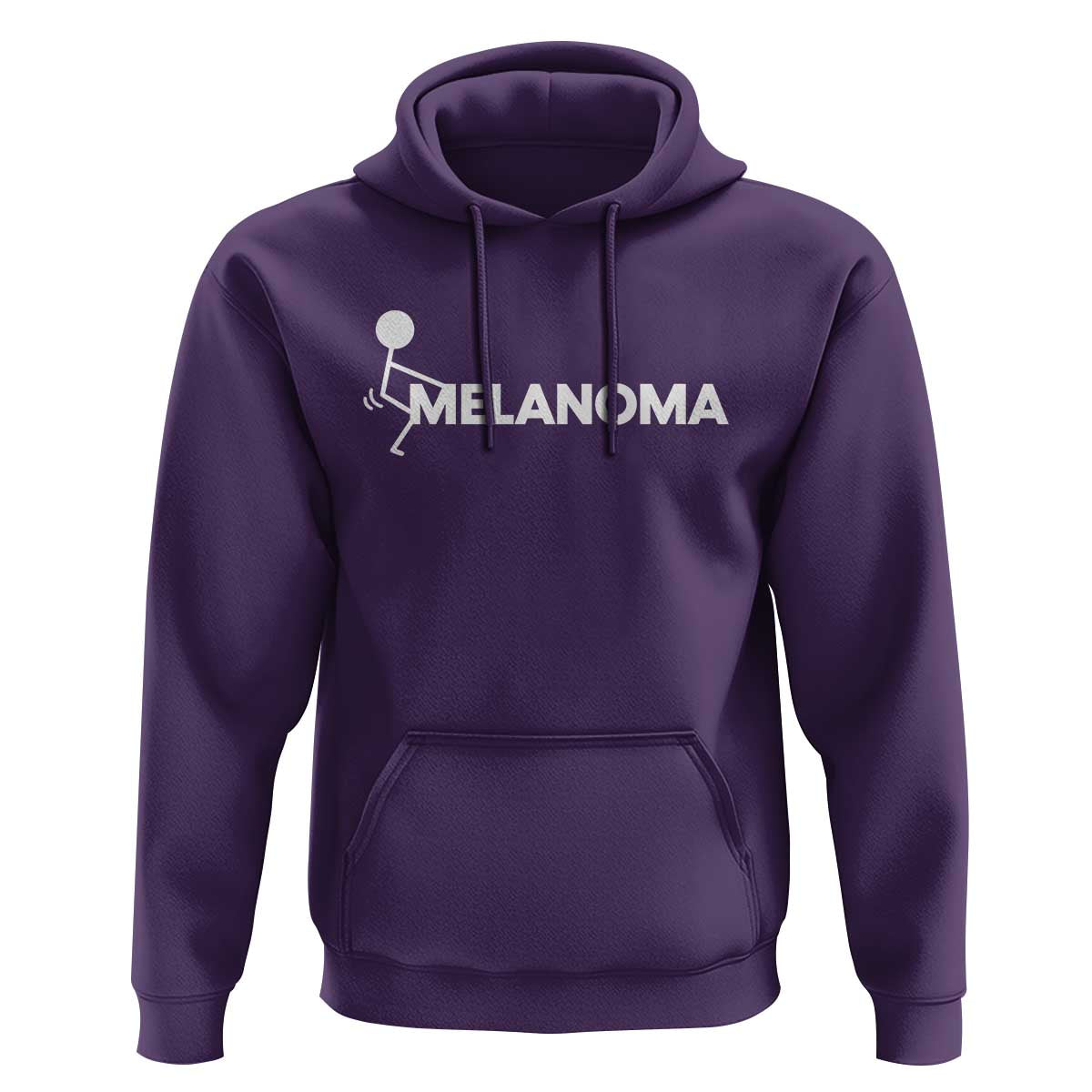 Fuck Melanoma Awareness Hoodie Funny Stick Figure Warrior