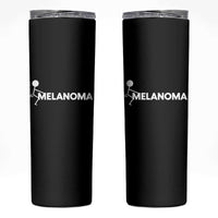 Fuck Melanoma Awareness Skinny Tumbler Funny Stick Figure Warrior