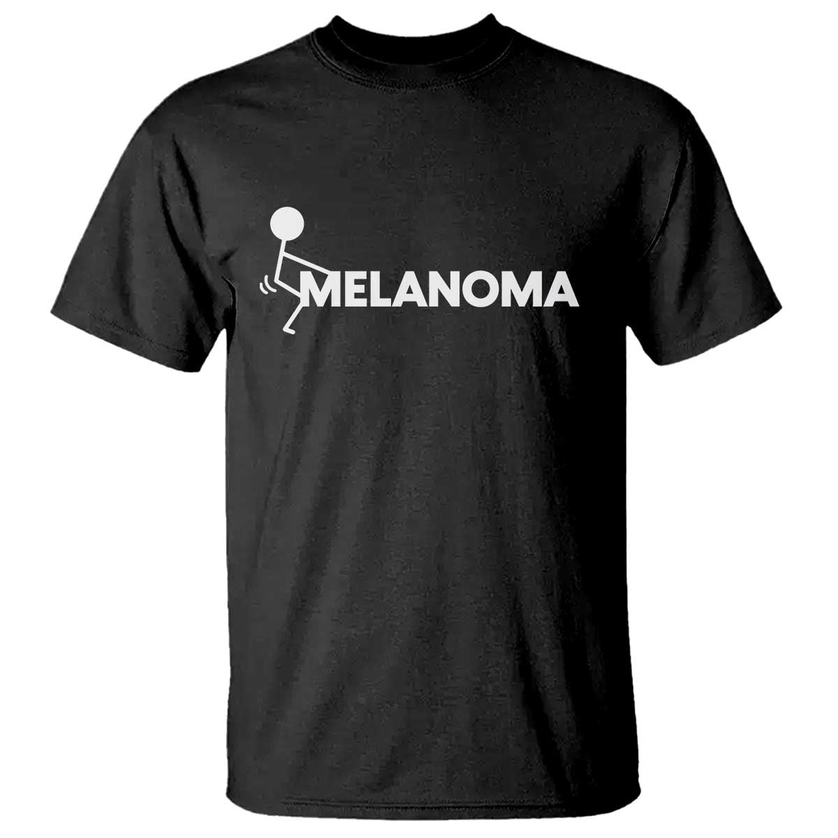 Fuck Melanoma Awareness T Shirt Funny Stick Figure Warrior