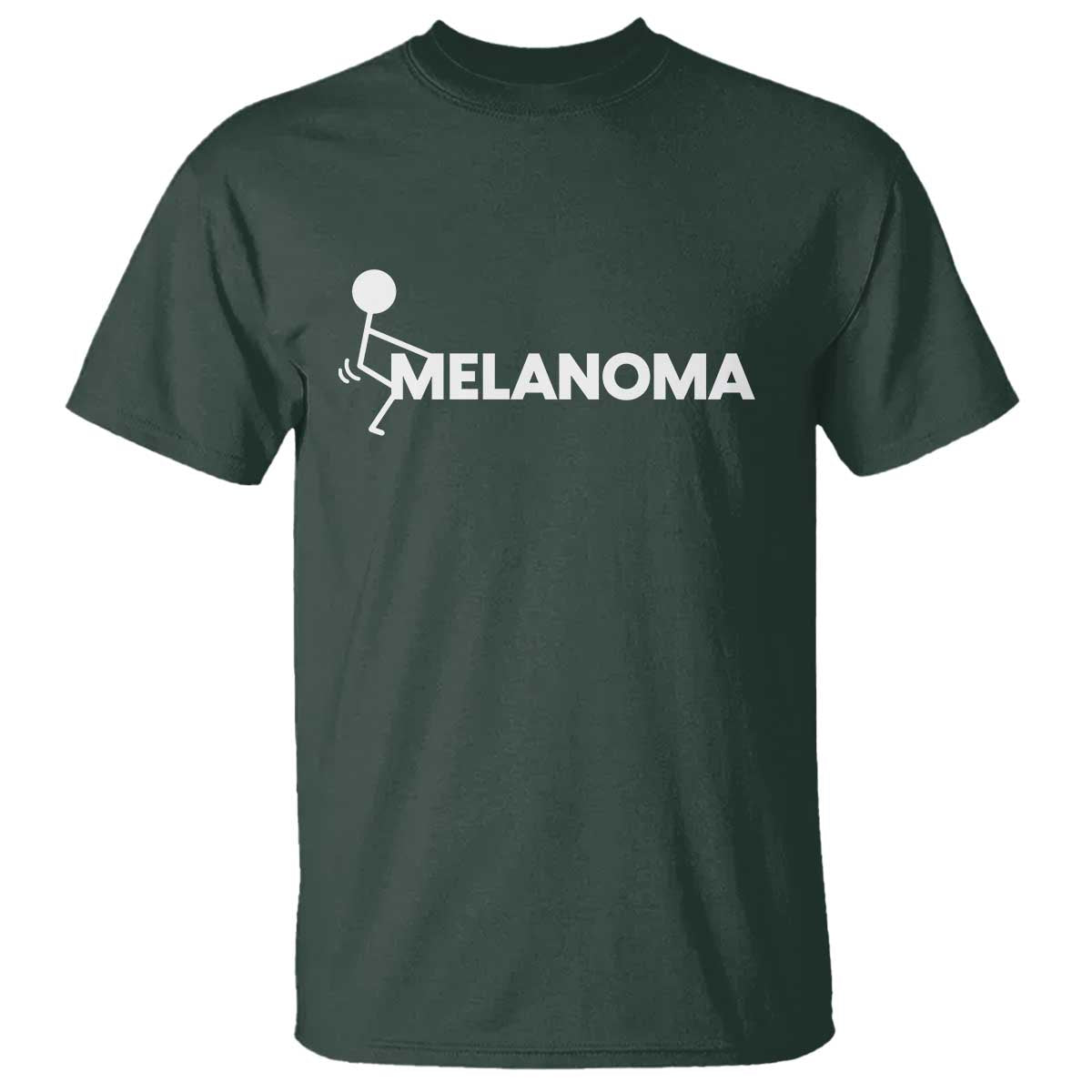 Fuck Melanoma Awareness T Shirt Funny Stick Figure Warrior