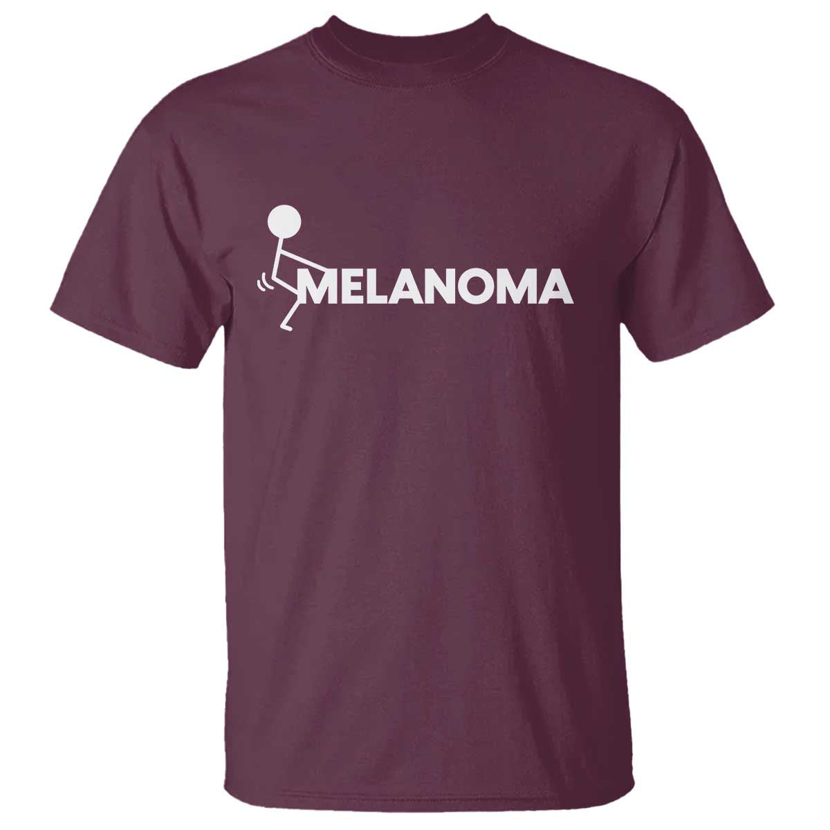 Fuck Melanoma Awareness T Shirt Funny Stick Figure Warrior
