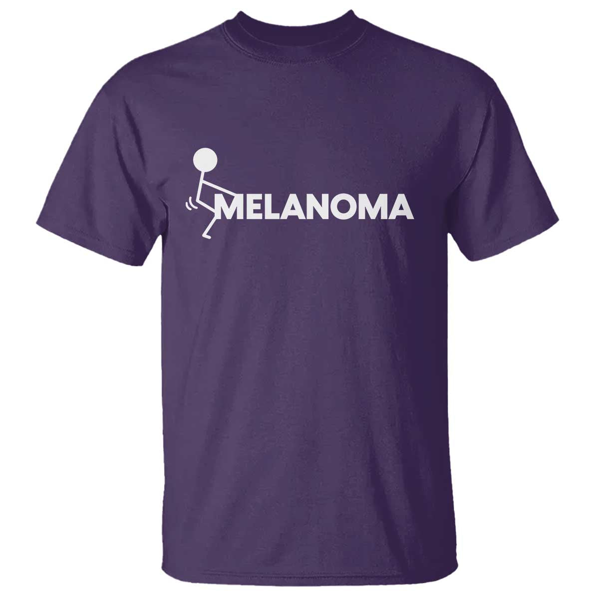 Fuck Melanoma Awareness T Shirt Funny Stick Figure Warrior
