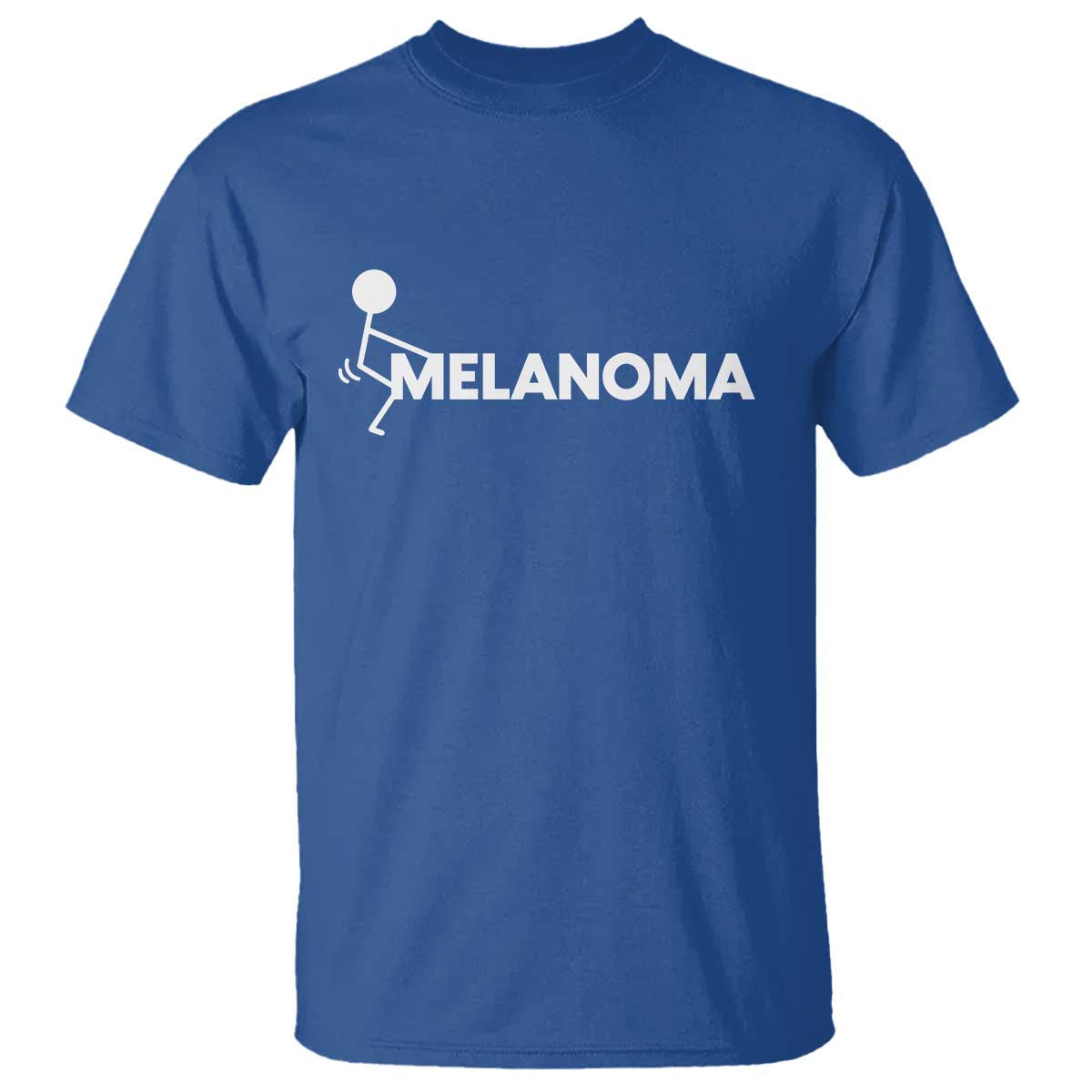 Fuck Melanoma Awareness T Shirt Funny Stick Figure Warrior