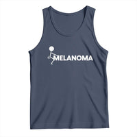 Fuck Melanoma Awareness Tank Top Funny Stick Figure Warrior