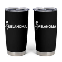 Fuck Melanoma Awareness Tumbler Cup Funny Stick Figure Warrior
