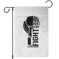 Skin Cancer Warrior Boxing Gift Garden Flag His Fight My Fight