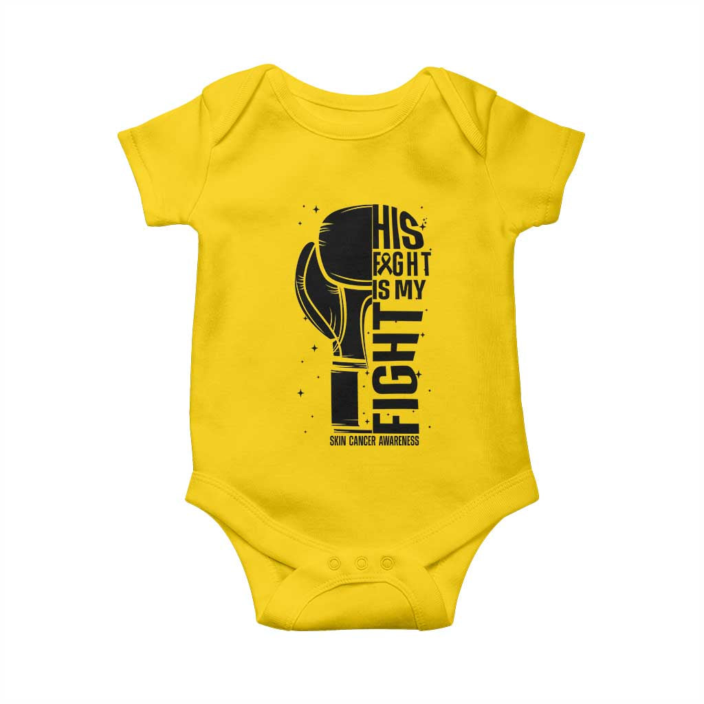 Skin Cancer Warrior Boxing Gift Baby Onesie His Fight My Fight