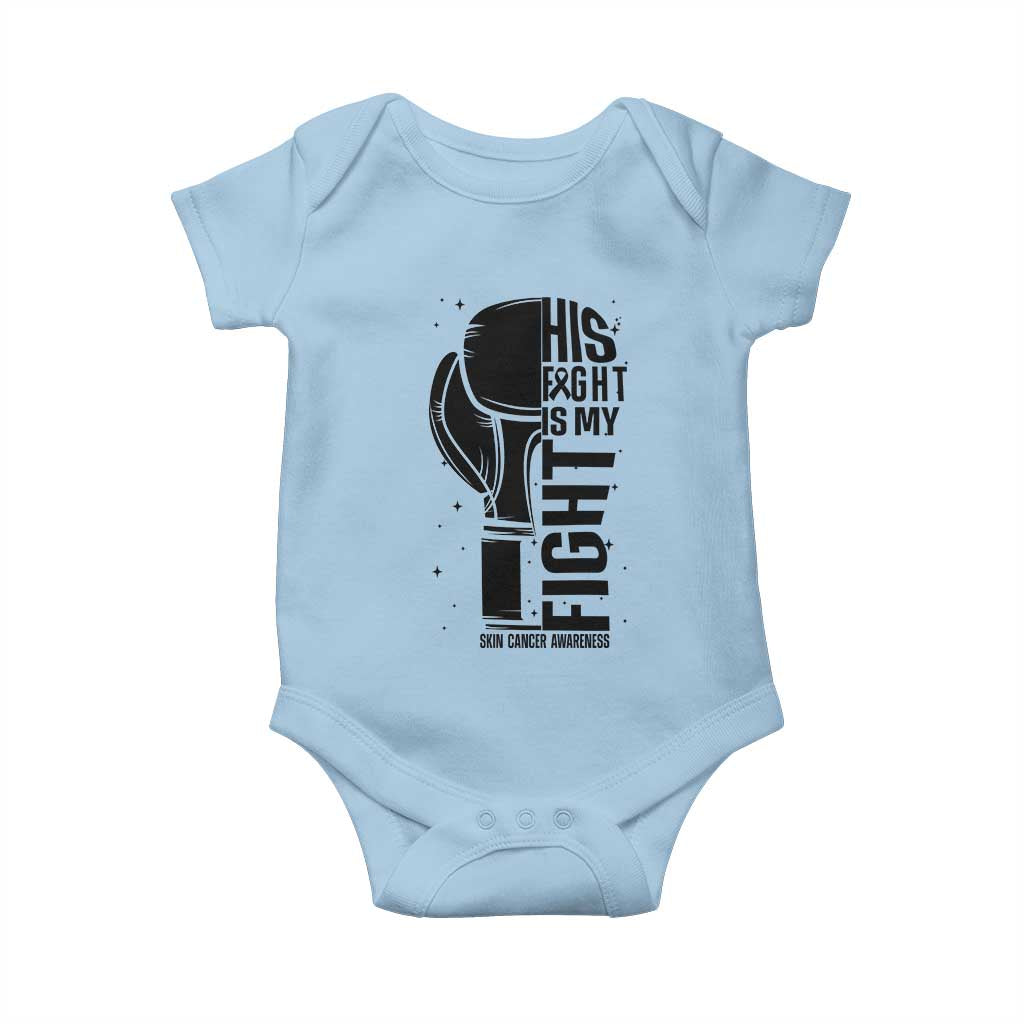 Skin Cancer Warrior Boxing Gift Baby Onesie His Fight My Fight