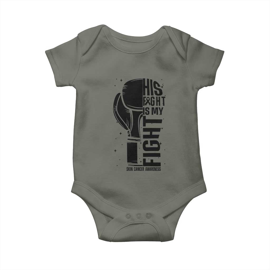Skin Cancer Warrior Boxing Gift Baby Onesie His Fight My Fight