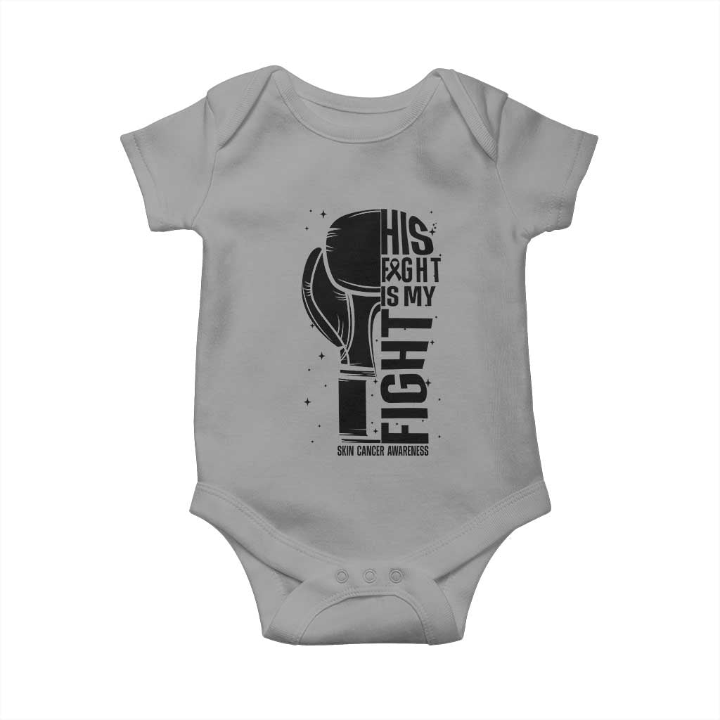 Skin Cancer Warrior Boxing Gift Baby Onesie His Fight My Fight