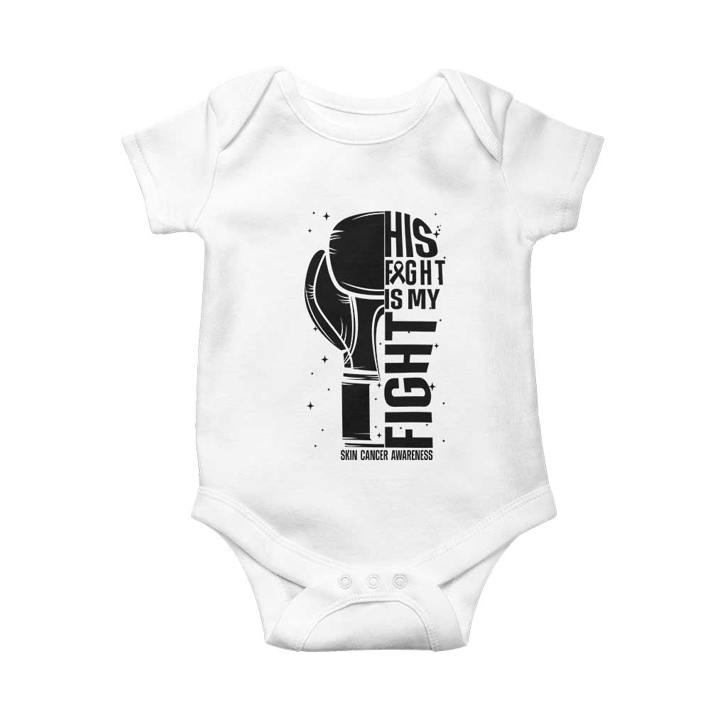Skin Cancer Warrior Boxing Gift Baby Onesie His Fight My Fight