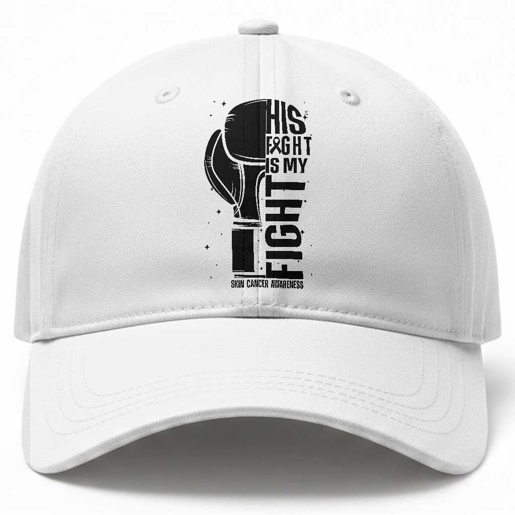 Skin Cancer Warrior Boxing Gift Baseball Cap His Fight My Fight