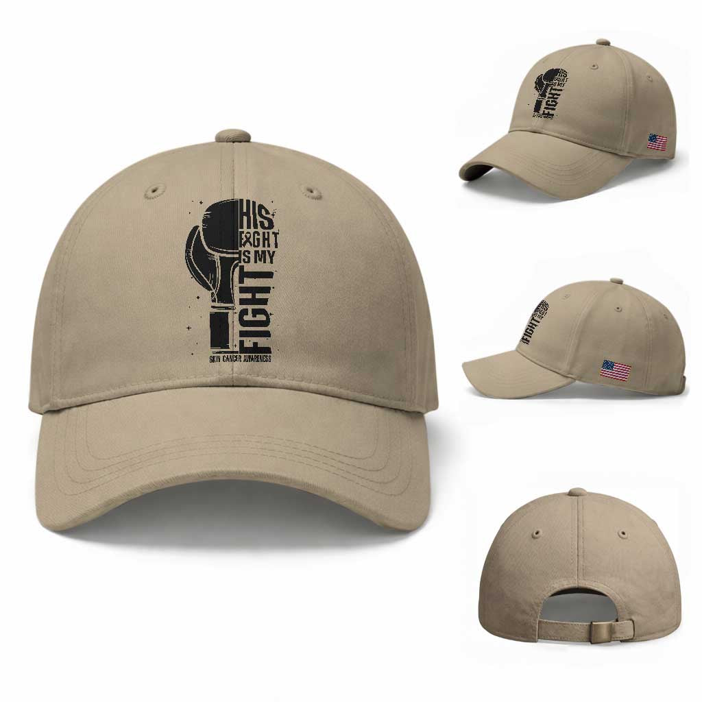 Skin Cancer Warrior Boxing Gift Baseball Cap His Fight My Fight