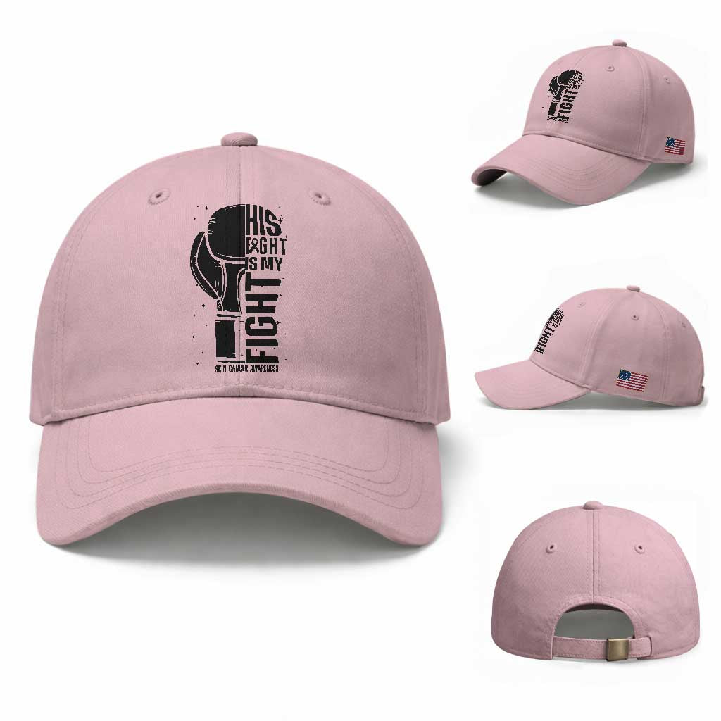 Skin Cancer Warrior Boxing Gift Baseball Cap His Fight My Fight