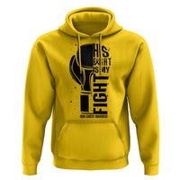 Skin Cancer Warrior Boxing Gift Hoodie His Fight My Fight