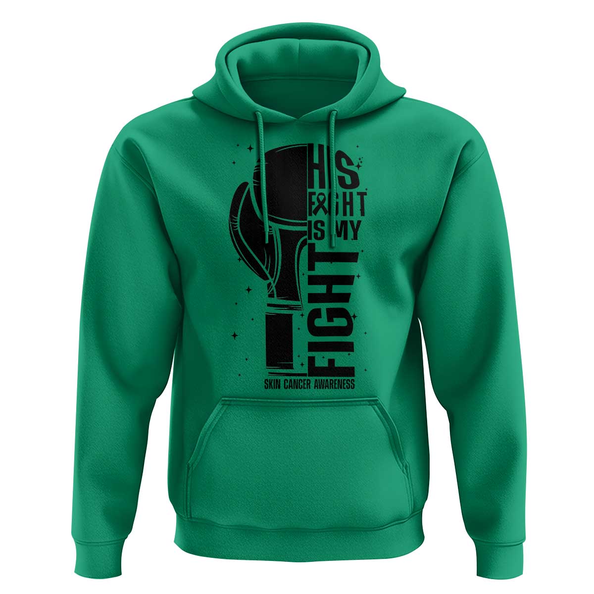 Skin Cancer Warrior Boxing Gift Hoodie His Fight My Fight