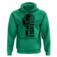 Skin Cancer Warrior Boxing Gift Hoodie His Fight My Fight