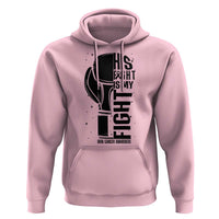 Skin Cancer Warrior Boxing Gift Hoodie His Fight My Fight