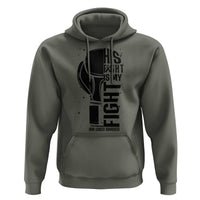 Skin Cancer Warrior Boxing Gift Hoodie His Fight My Fight