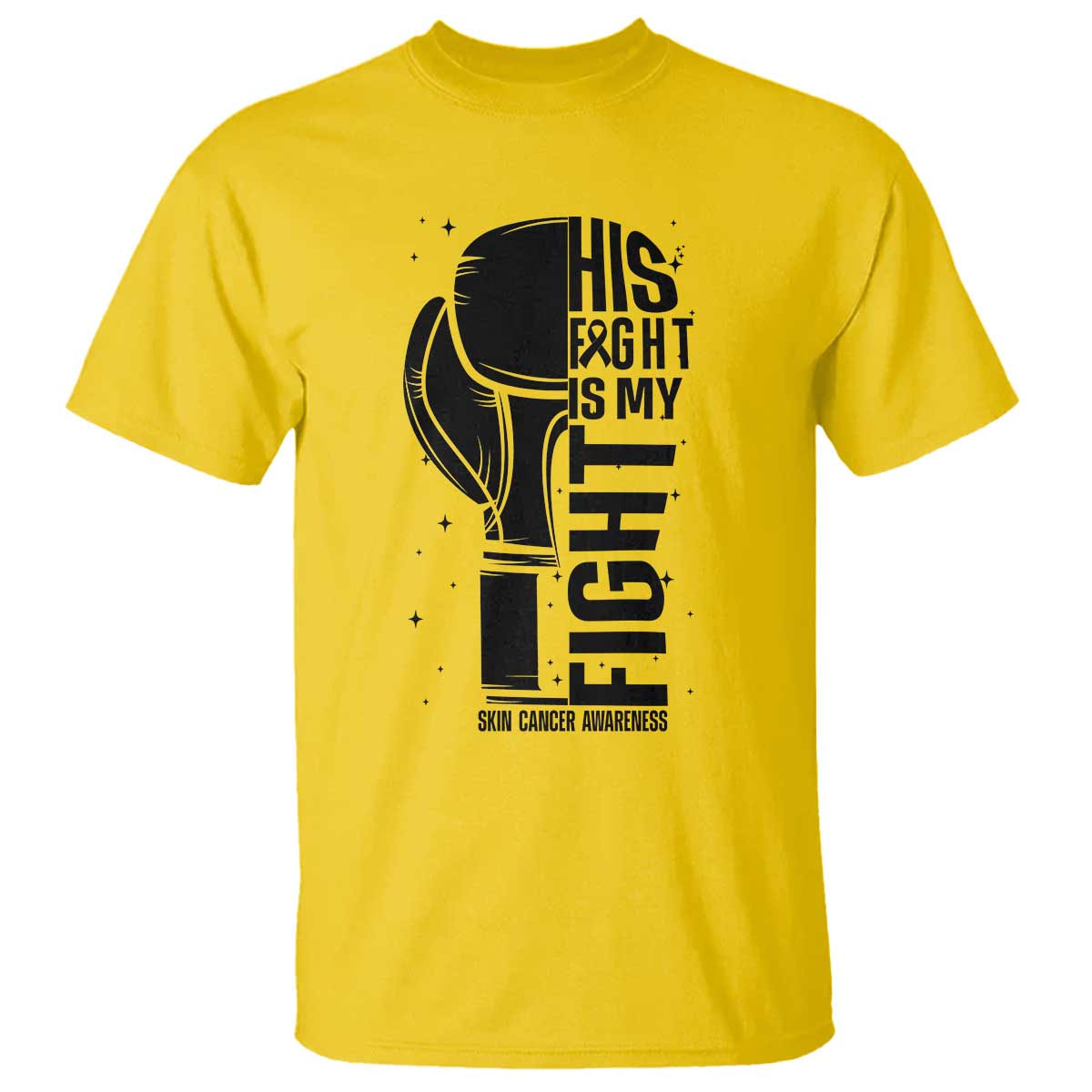 Skin Cancer Warrior Boxing Gift T Shirt His Fight My Fight