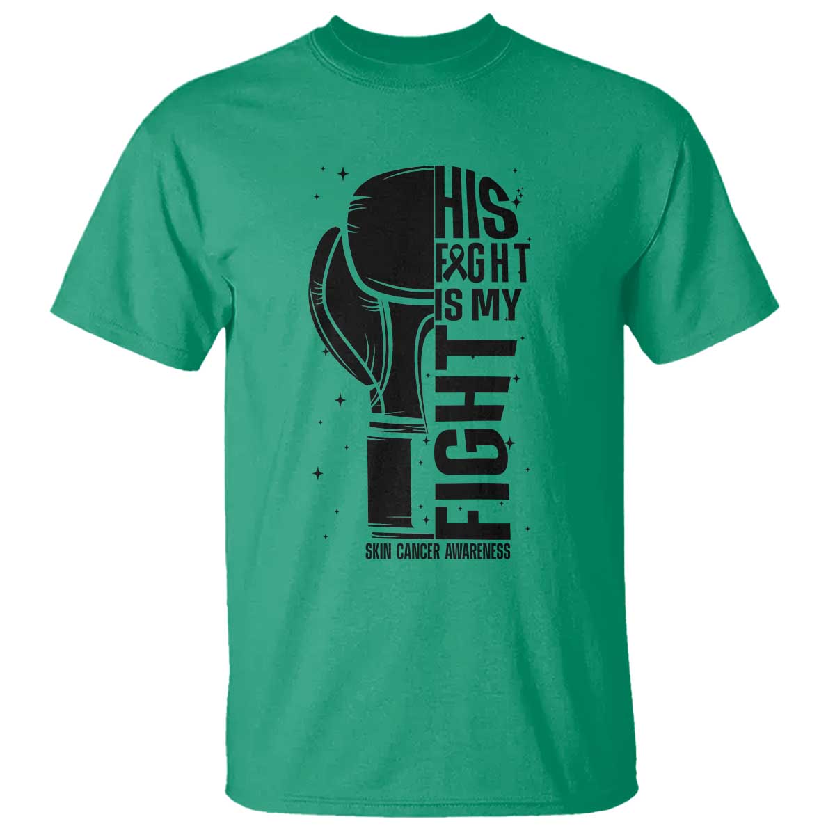 Skin Cancer Warrior Boxing Gift T Shirt His Fight My Fight