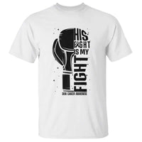 Skin Cancer Warrior Boxing Gift T Shirt His Fight My Fight