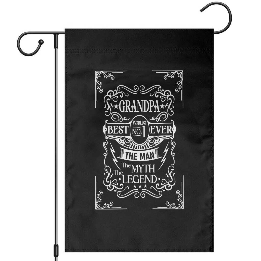 Vintage Fathers Day Gift For Grandpa Garden Flag The Man The Myth The Legend