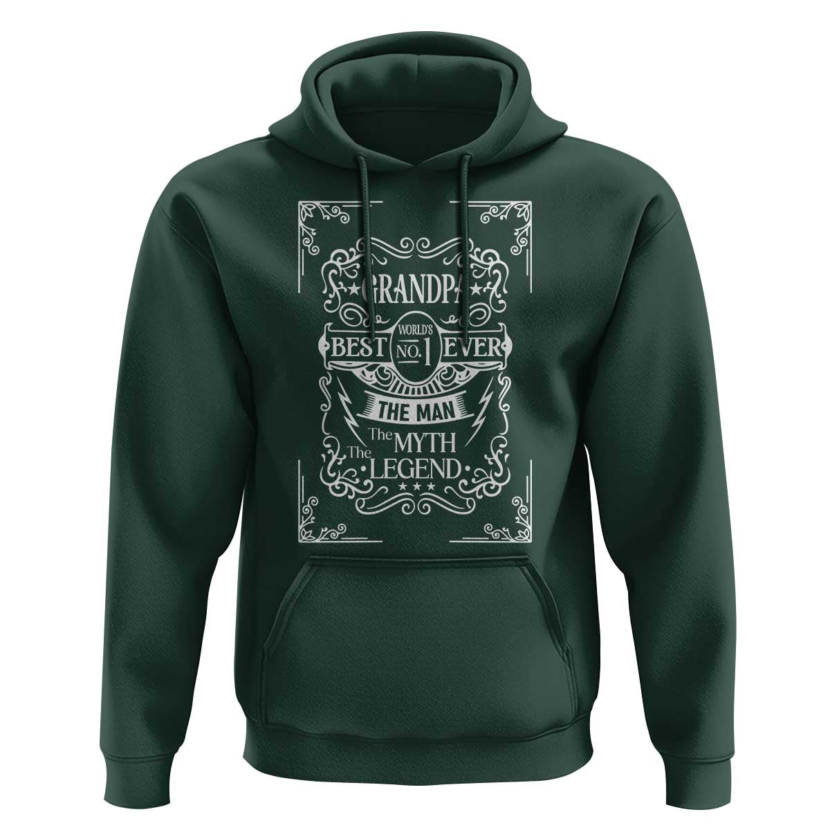 Vintage Fathers Day Gift For Grandpa Hoodie The Man The Myth The Legend