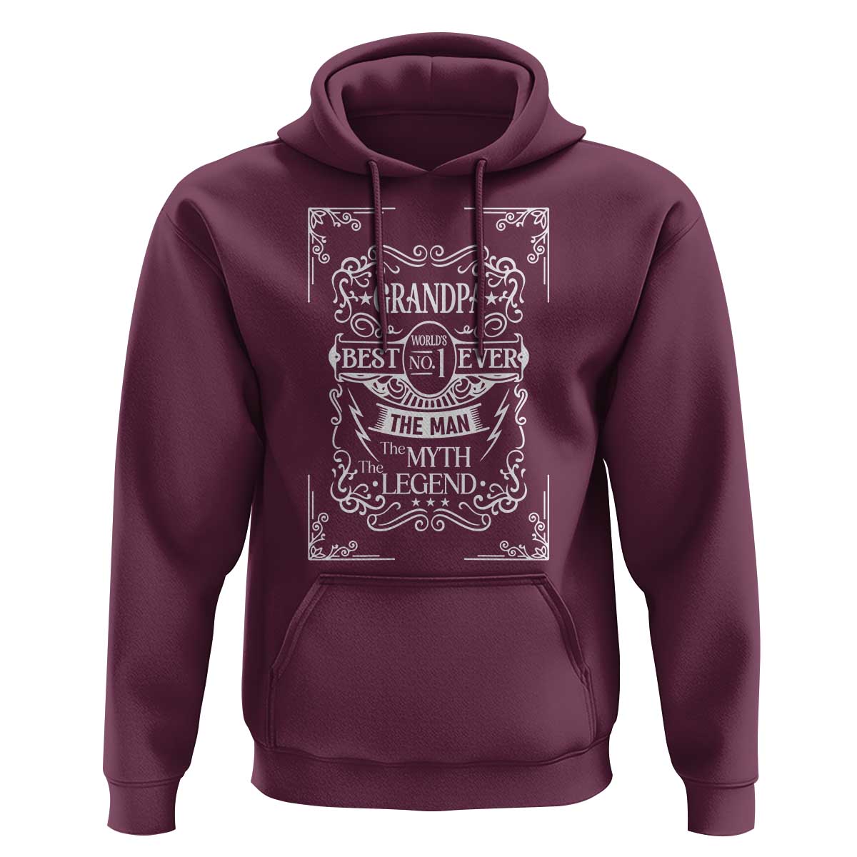 Vintage Fathers Day Gift For Grandpa Hoodie The Man The Myth The Legend