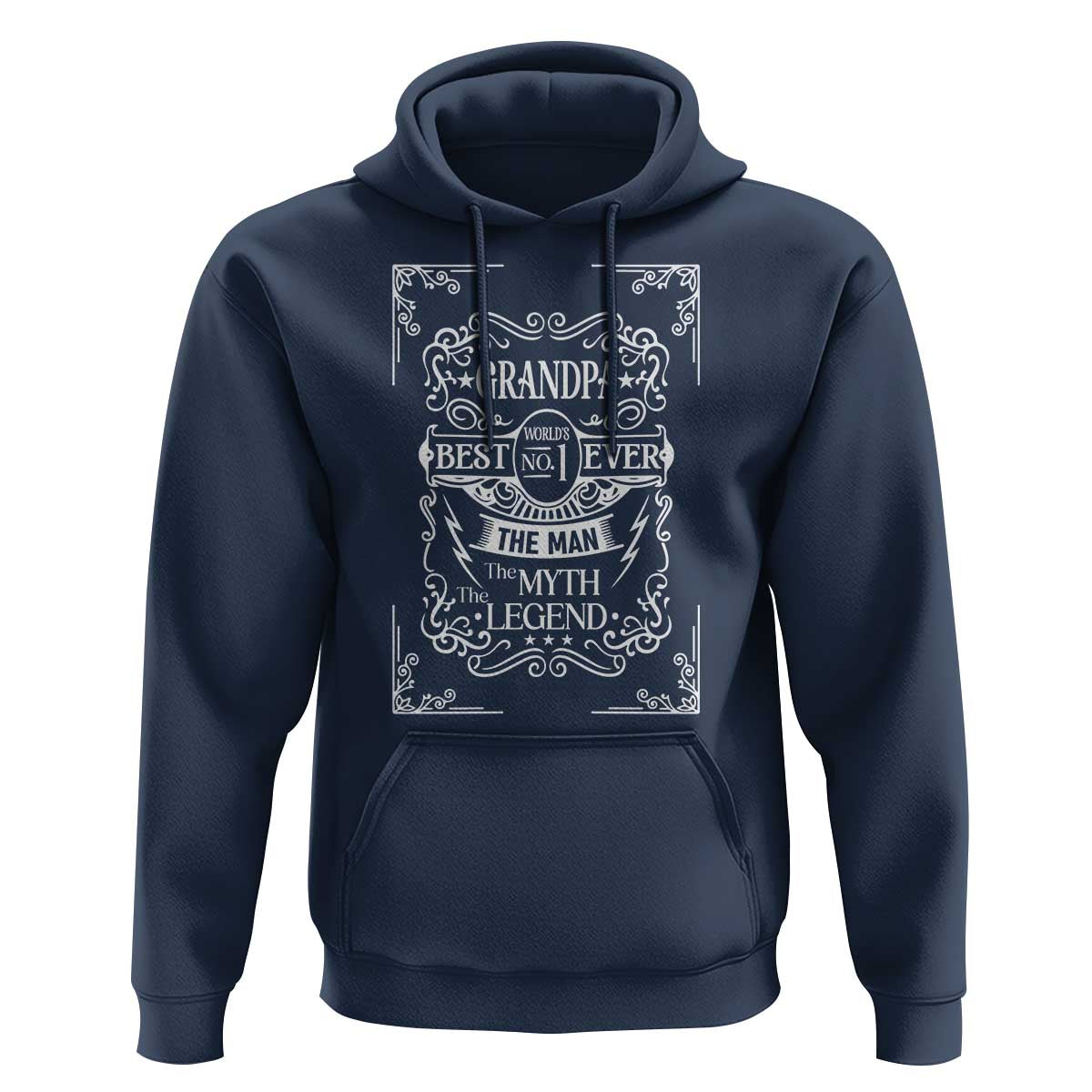 Vintage Fathers Day Gift For Grandpa Hoodie The Man The Myth The Legend