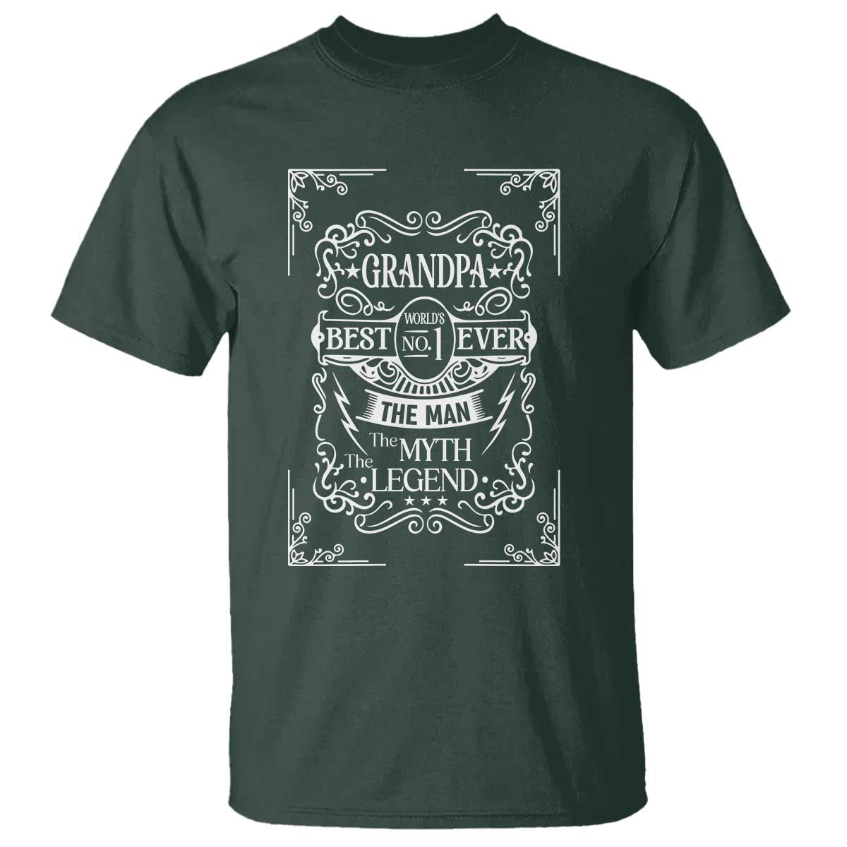 Vintage Fathers Day Gift For Grandpa T Shirt The Man The Myth The Legend