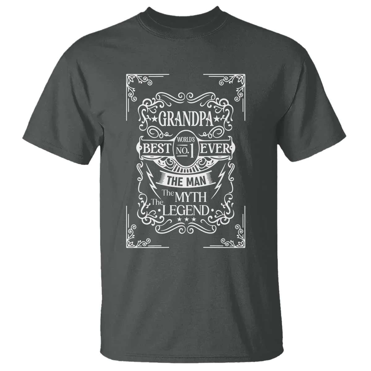 Vintage Fathers Day Gift For Grandpa T Shirt The Man The Myth The Legend