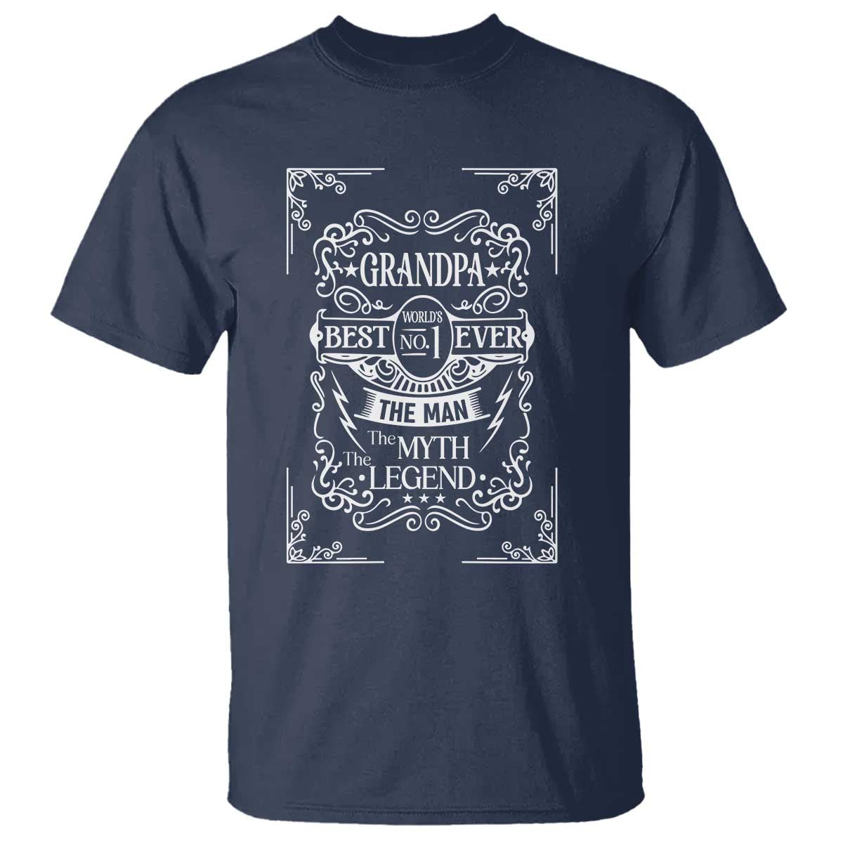 Vintage Fathers Day Gift For Grandpa T Shirt The Man The Myth The Legend