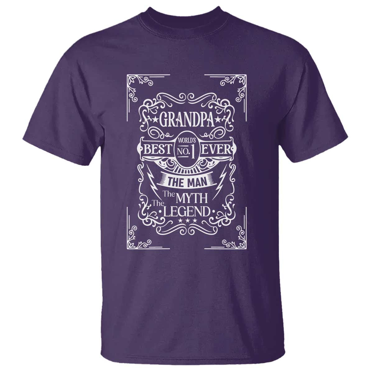 Vintage Fathers Day Gift For Grandpa T Shirt The Man The Myth The Legend