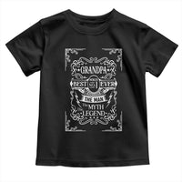 Vintage Fathers Day Gift For Grandpa Toddler T Shirt The Man The Myth The Legend