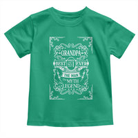 Vintage Fathers Day Gift For Grandpa Toddler T Shirt The Man The Myth The Legend
