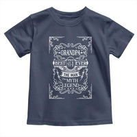 Vintage Fathers Day Gift For Grandpa Toddler T Shirt The Man The Myth The Legend