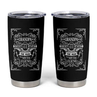 Vintage Fathers Day Gift For Grandpa Tumbler Cup The Man The Myth The Legend