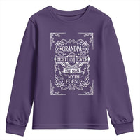 Vintage Fathers Day Gift For Grandpa Youth Sweatshirt The Man The Myth The Legend