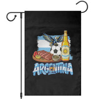 Argentine Pride Soccer And Beer Garden Flag Football Fan Graphic