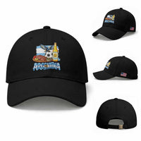 Argentine Pride Soccer And Beer Baseball Cap Football Fan Graphic