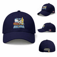 Argentine Pride Soccer And Beer Baseball Cap Football Fan Graphic