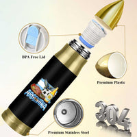 Argentine Pride Soccer And Beer Bullet Tumbler Football Fan Graphic
