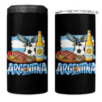 Argentine Pride Soccer And Beer 4 in 1 Can Cooler Tumbler Football Fan Graphic