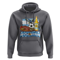 Argentine Pride Soccer And Beer Hoodie Football Fan Graphic