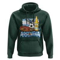 Argentine Pride Soccer And Beer Hoodie Football Fan Graphic