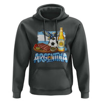 Argentine Pride Soccer And Beer Hoodie Football Fan Graphic